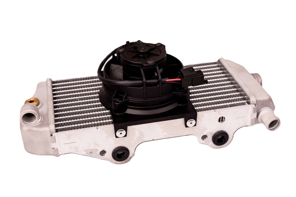 SPAL fan installed on Beta radiator