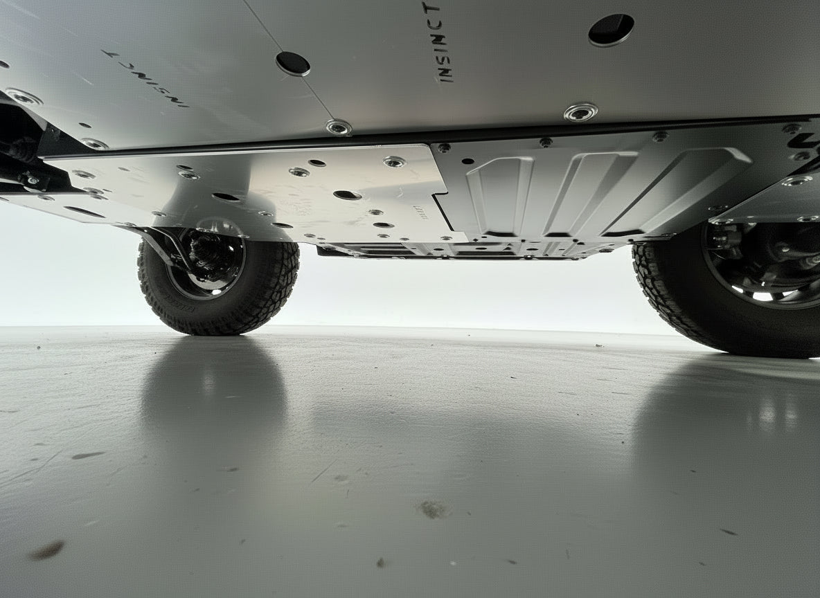 Australian made 5mm skid plates for the CFMoto U6EV