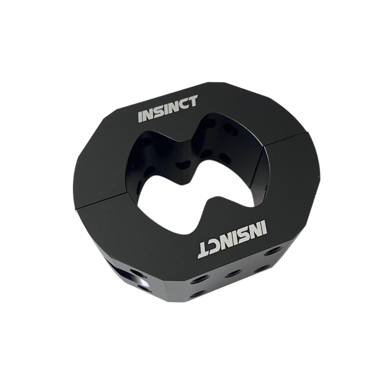 Heavy-duty roll frame clamp for Can-Am Defender, designed for secure mounting of accessories like lights and brackets on the roll cage.