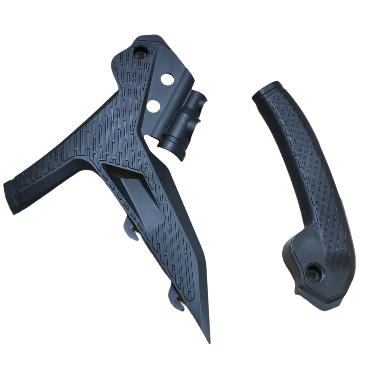 Plastic frame protectors for KTM motocross and enduro bikes