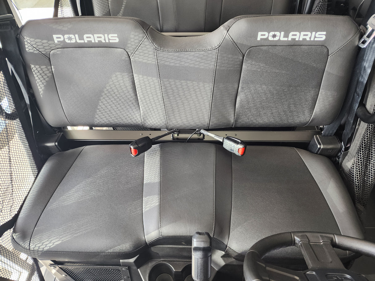 Original bench seat of Polaris Ranger SP 570 2022 model without canvas seat cover installed