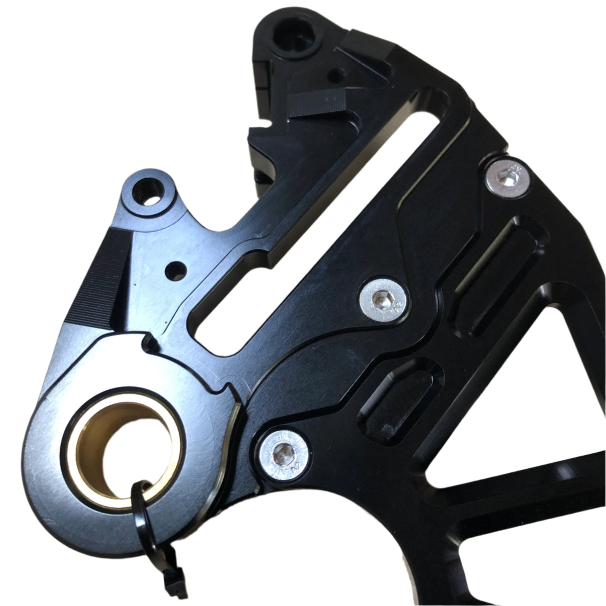Durable CNC aluminium rear brake disc guard for off-road protection