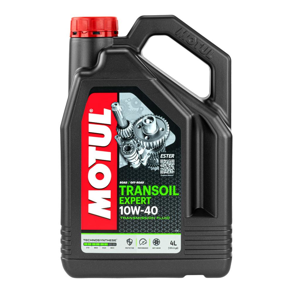 Motul Transoil Expert 10W40 with Ester-based Technosynthese technology ensures smooth gear shifting and protects 2-stroke engine gearboxes with wet clutches under extreme conditions.