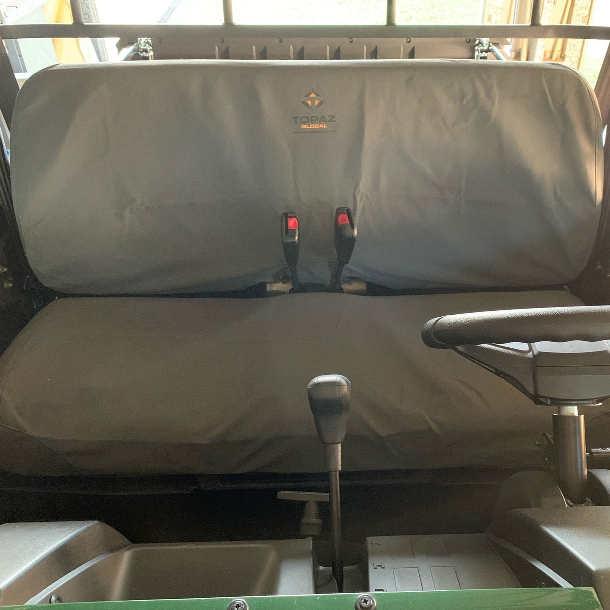 Durable canvas seat cover designed for Kawasaki Mule PRO MX 700, offering long-lasting protection against wear, dirt, and sun exposure.