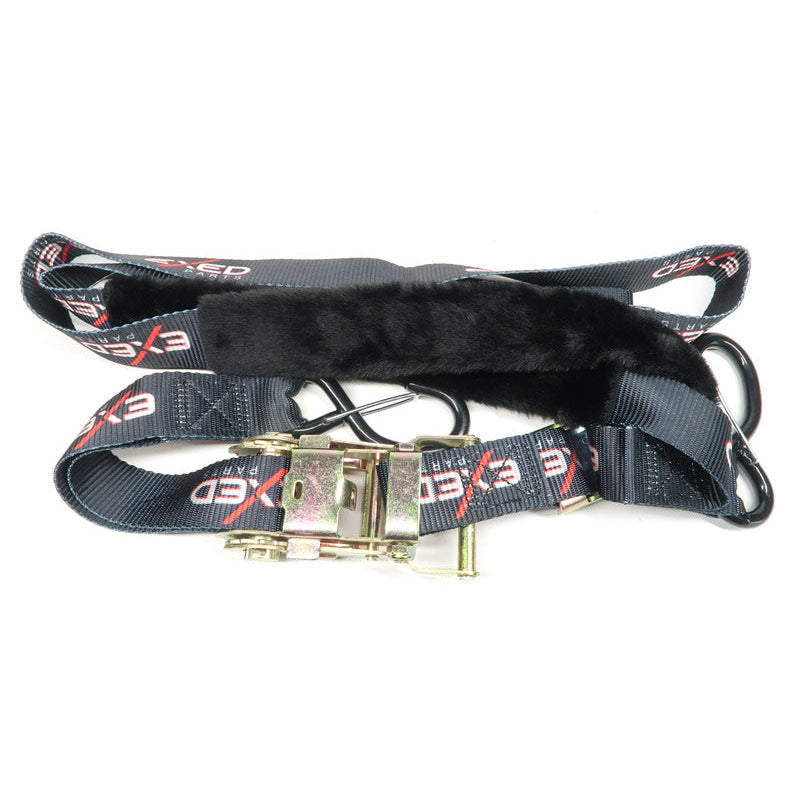 Durable motorcycle tie strap with 550kg capacity and luxury grip handles