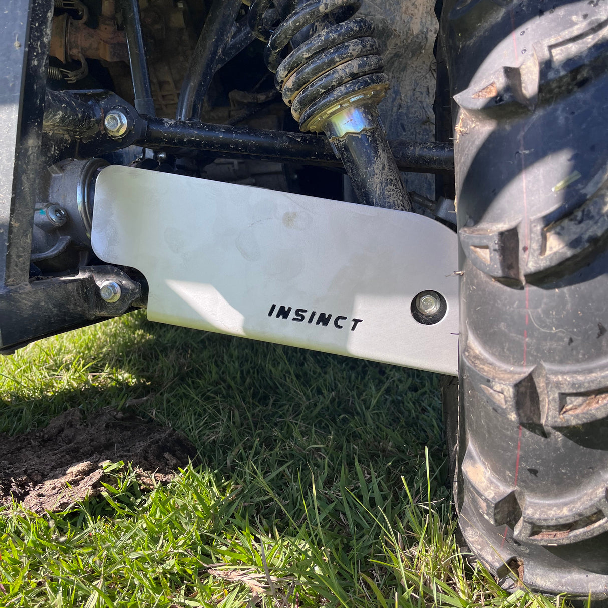 Rear CV guard mounted on passenger side of UForce 600