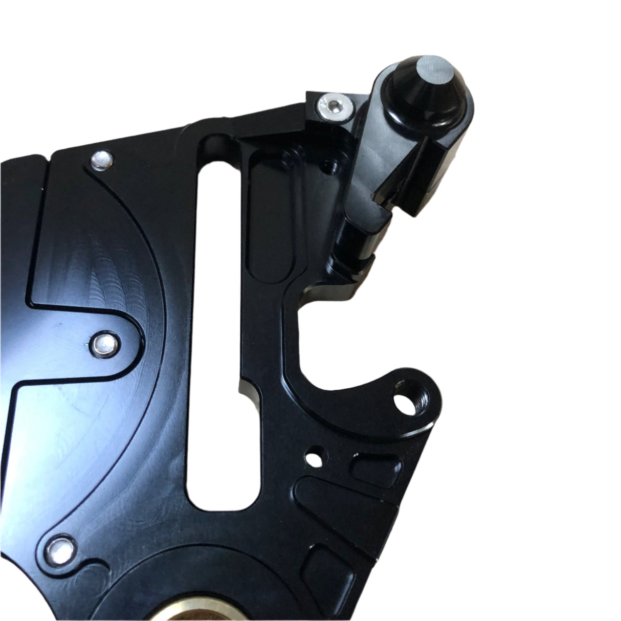 KTM rear brake guard featuring integrated caliper mount