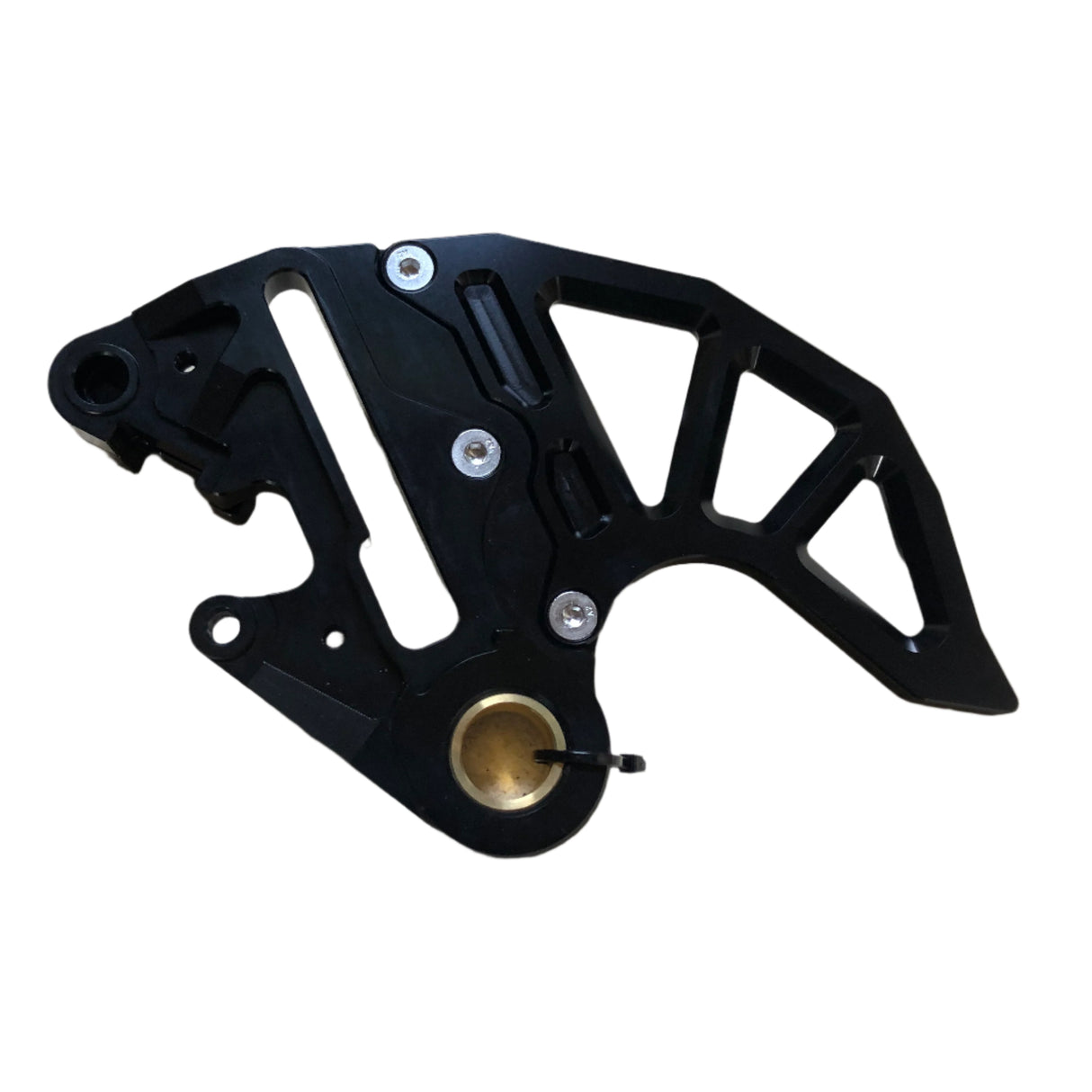 Rear disc guard for KTM dirt bikes, ideal for racing and enduro riding