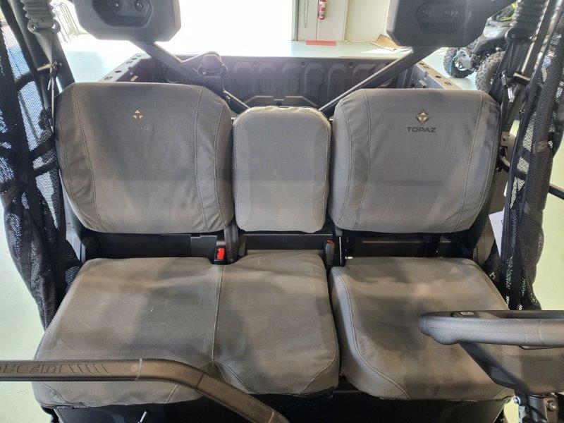 Australian-made canvas seat covers for the CFMoto U10 Pro/Highland, shown installed for a seamless look.