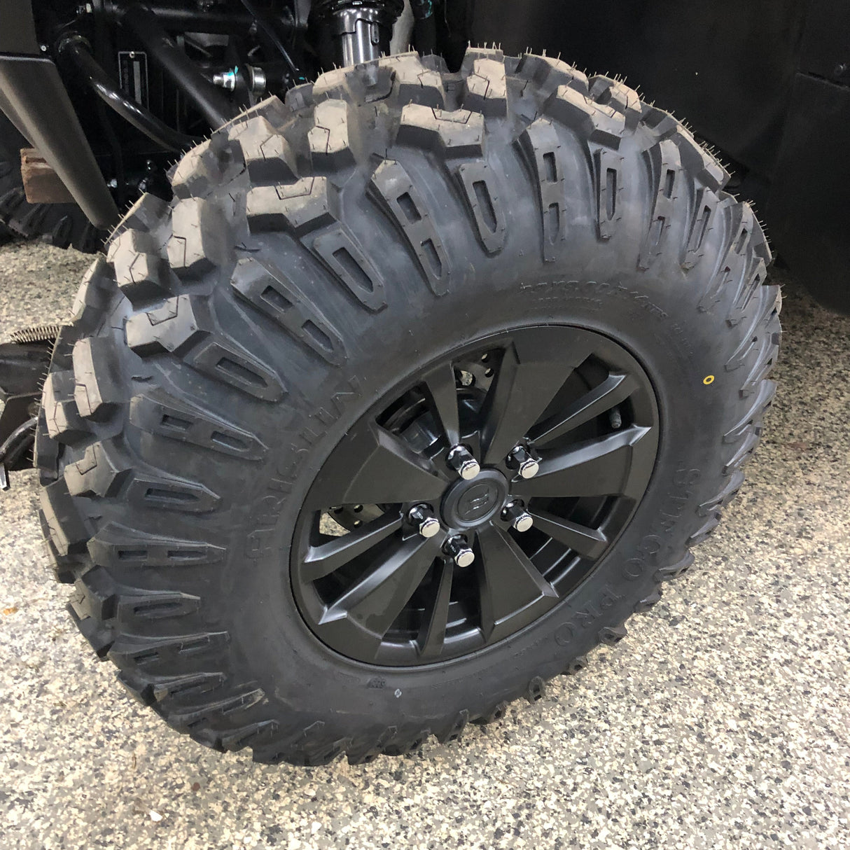 CFMoto U10 Pro in off-road setting equipped with 1.5" wheel spacers for enhanced stability and rugged look