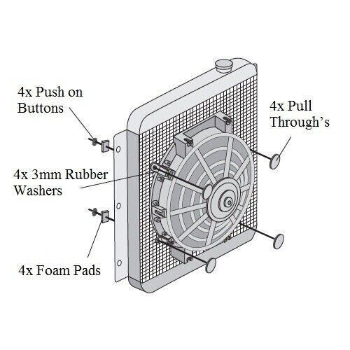 Universal Cooling fan kit with Automatic switching