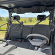 CFMoto U10 Pro and Highland front row Armadillo canvas seat covers installed, heavy-duty seat protection for farming, hunting and recreational use.