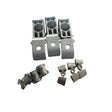 Complete CFMOTO CVTech clutch upgrade kit with blocks, sliders, and cam shoes laid out