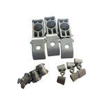 Complete CFMOTO CVTech clutch upgrade kit with blocks, sliders, and cam shoes laid out
