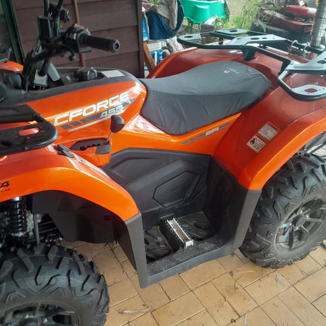 Canvas seat cover fitted to CFMoto CForce 400 Australian Made