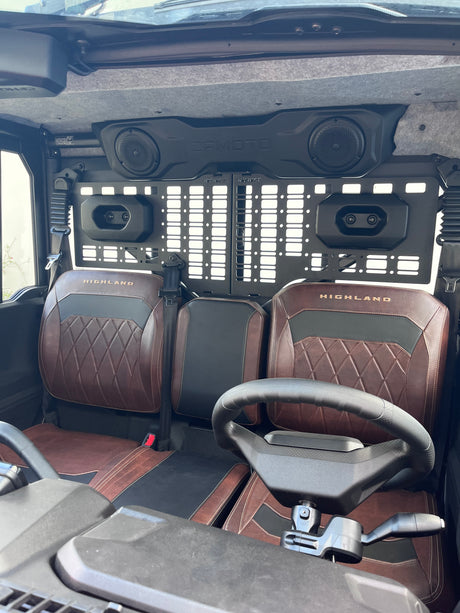 Organise your UTV with premium MOLLE storage accessories including knife mounts, emergency gear and practical off-road essentials.