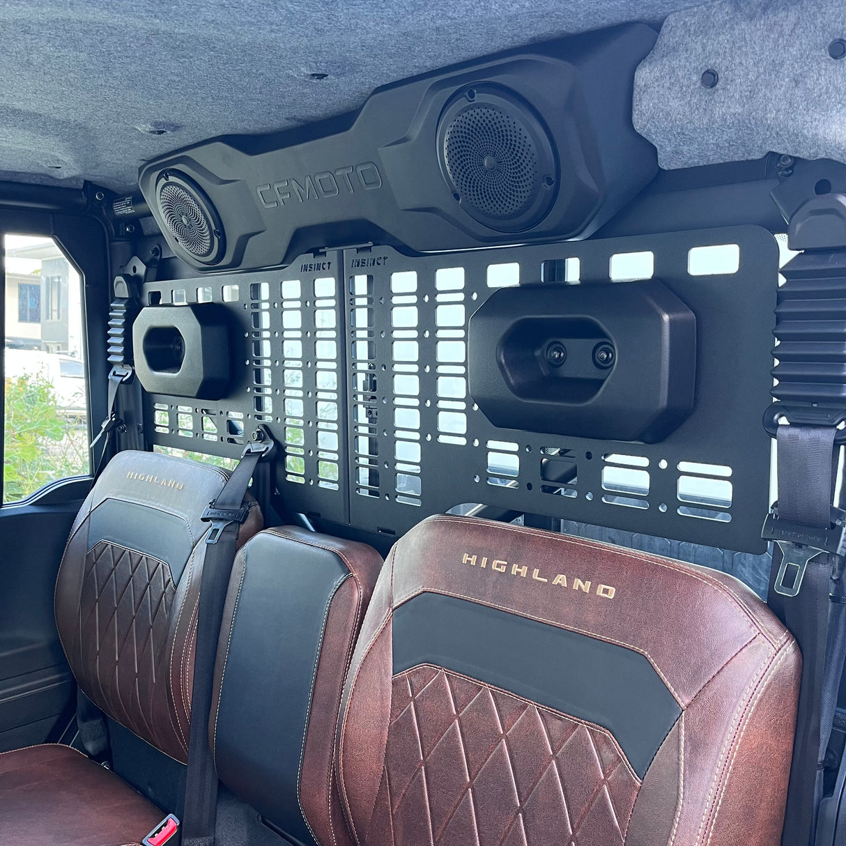Organise your UTV with premium MOLLE storage accessories including knife mounts, emergency gear and practical off-road essentials.