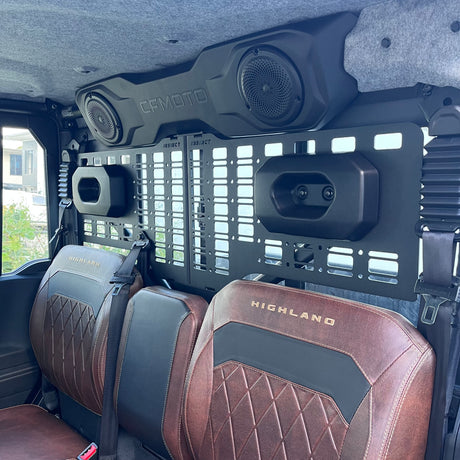 Organise your UTV with premium MOLLE storage accessories including knife mounts, emergency gear and practical off-road essentials.
