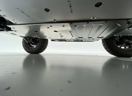 Australian made 5mm skid plates for the CFMoto U6EV