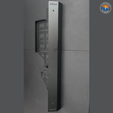 Close-up of the MOLLE grid pattern on the CFMoto UForce 600 drivers side panel for attaching pouches and accessories.