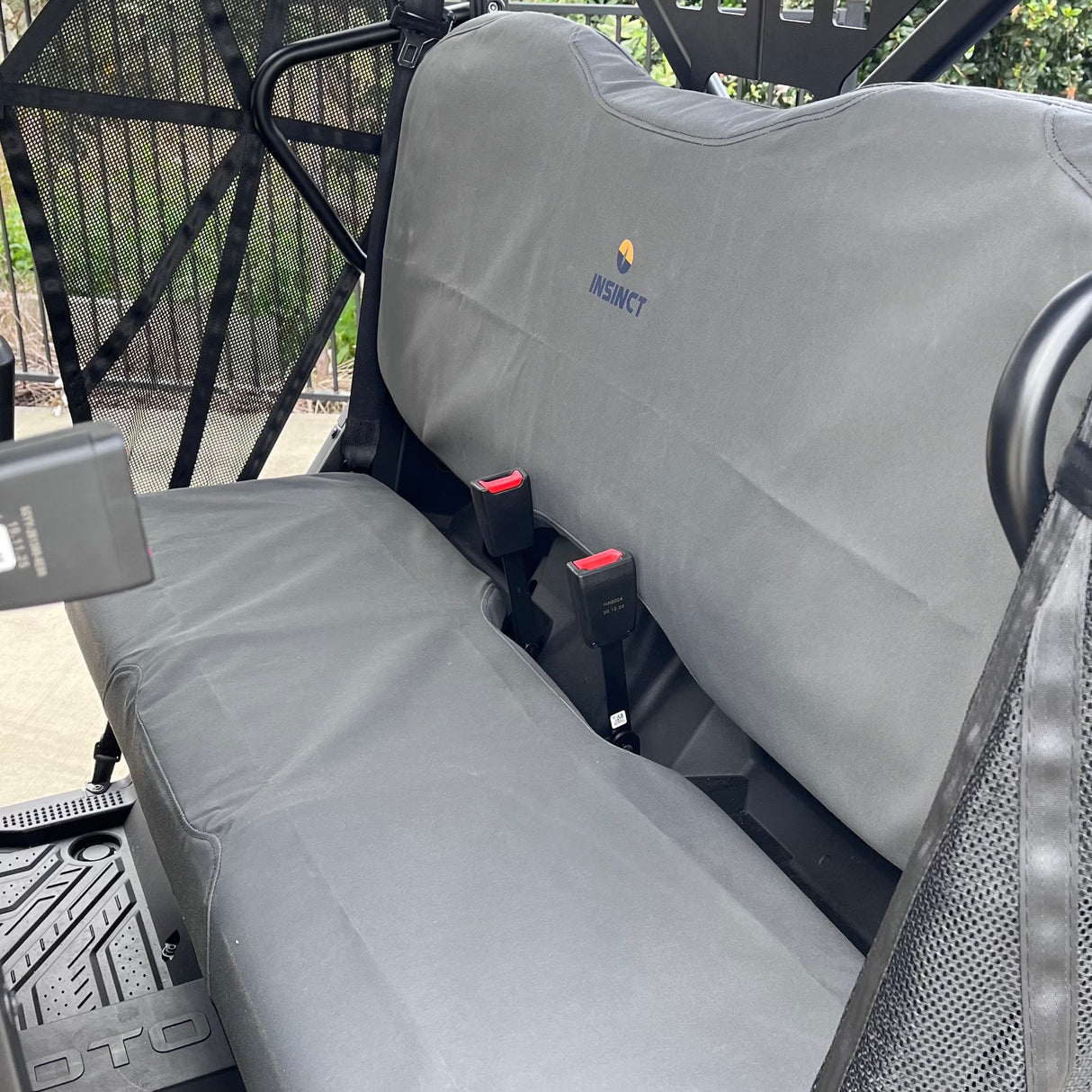 Aussie made canvas seat covers for CFMoto