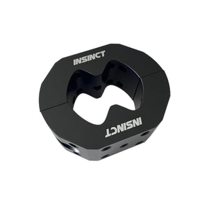 Heavy-duty roll frame clamp for Can-Am Defender, designed for secure mounting of accessories like lights and brackets on the roll cage.