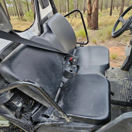 Original factory seat of Honda Pioneer 500 or 520 without any seat or backrest cover installed
