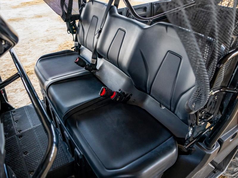 Original factory seats of a Honda Pioneer 1000‑3 & 1000-5 without any seat or backrest covers installed