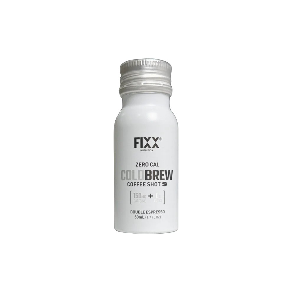 Fixx Nutrition Coldbrew Coffee Shot 50ml Zero Cal Espresso with 150mg caffeine and zero sugar