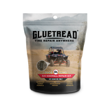 Front of GlueTread SxS Sidewall Repair Kit packaging showing tyre repair solution for off-road SxS, UTV and ATV tyres