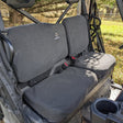 Australian-made canvas seat covers for the CFMoto UForce 600, designed for durability, comfort, and a perfect fit