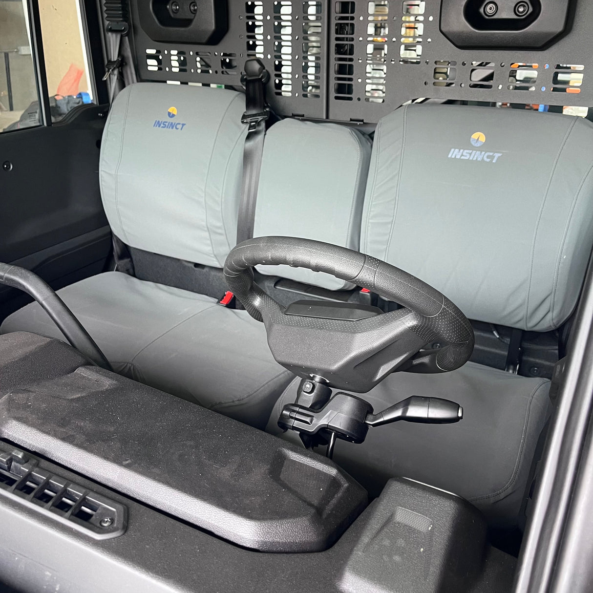 Heavy duty InSinct canvas seat covers designed for CFMOTO U10 Pro and Highland vehicles in Australian conditions