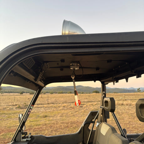 Powder coated roof reinforcement plate for the CFMoto UForce 600 designed for offroad and farm use.