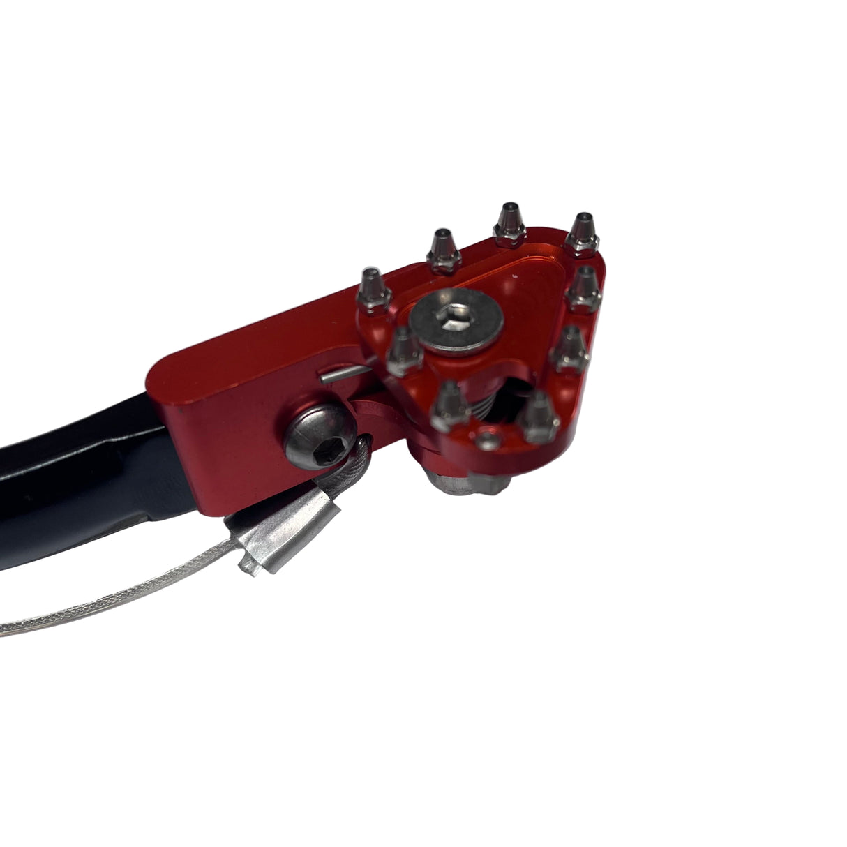 Brake pedal for KTM hard enduro, with extra grip and flex tip