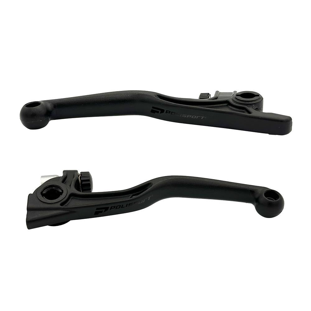 Polisport APT Unbreakable Lever Kit black clutch and brake levers for KTM, Husqvarna, GasGas, and Sherco motorcycles