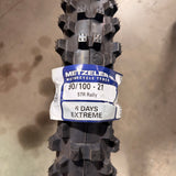 Metzeler MCE 6 Days Extreme Rally 90/100-21 front tyre tread for enduro riding