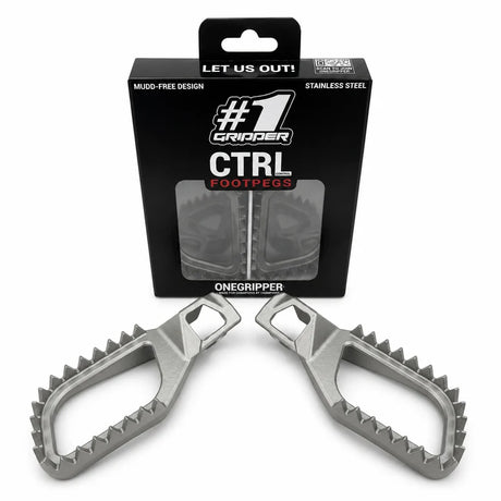 ONEGRIPPER CTRL V2 high-grip stainless steel Enduro footpegs for KTM Husqvarna GasGas and Beta