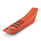 ONEGRIPPER RIBBED orange and black gripper seat cover for Enduro and Motocross bikes