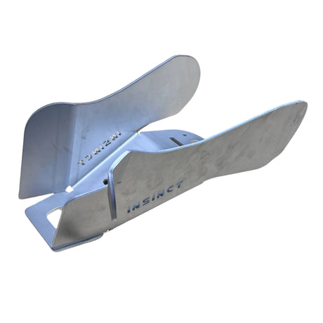Passenger side aluminium CV guard for UForce 600 – unmounted view
