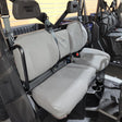 Canvas seat covers installed on Polaris Ranger 1000 XP Petrol 2022 model with bolstered seats, charcoal finish