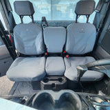 Canvas seat covers installed on Polaris Ranger XD 1500 Premium UTV seats