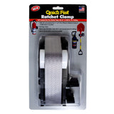Quick Fist Ratchet Clamp with heavy-duty 36 inch ratchet strap for mounting large tools and equipment.