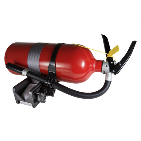 Quick Fist Ratchet Clamp securely holding equipment in a 4WD, UTV or trailer.