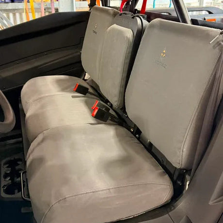 Heavy-duty charcoal canvas seat covers for Segway UT10 and UT6 side by side vehicles