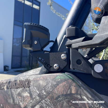 CFMoto U6 EV A-pillar bracket for work lights and UHF aerials