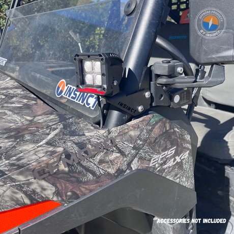 CFMoto UForce 800XL stainless steel A-pillar accessory mount