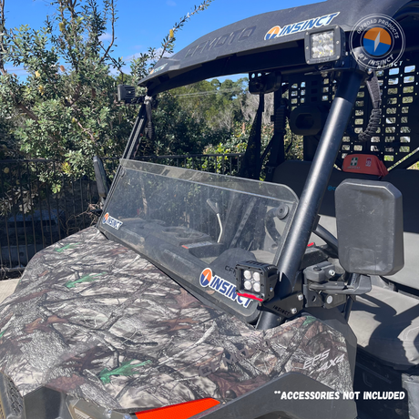 CFMoto UTV bracket for mounting work lights and UHF aerials
