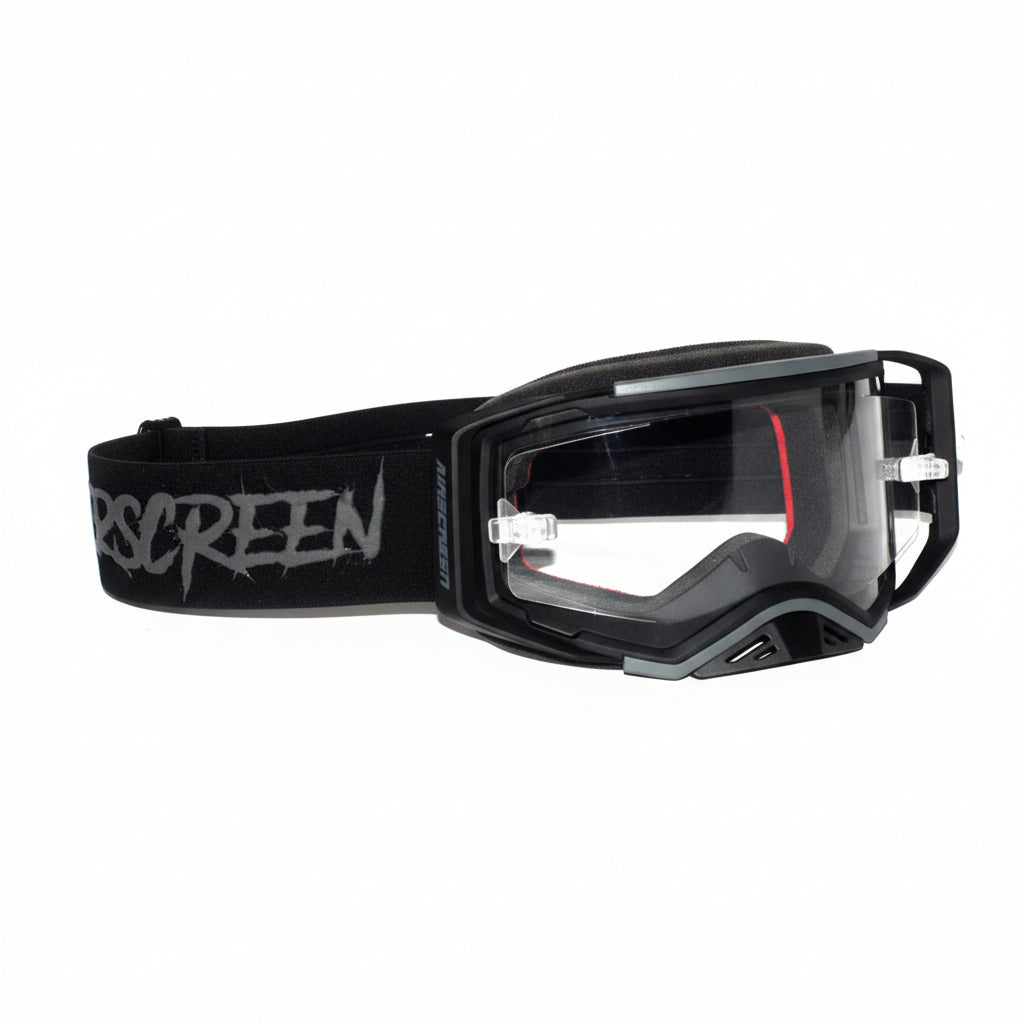 AirScreen AERO EX Enduro Goggles - Black Dark Grey