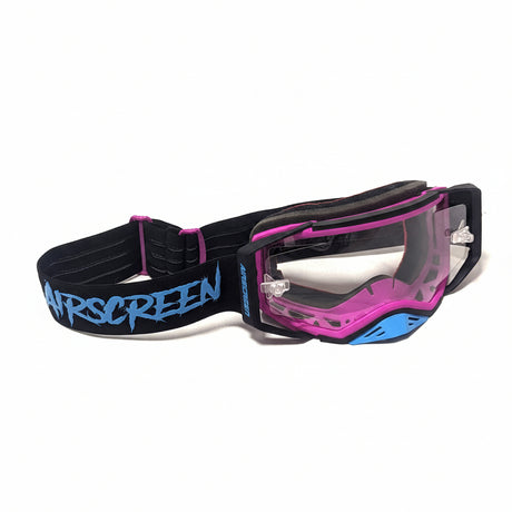 AirScreen AERO EX Enduro Goggles - Black Magenta Cyan