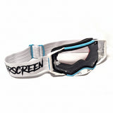 AirScreen AERO EX Enduro Goggles - White Black Turquoise